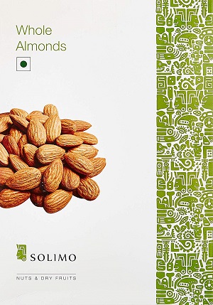 Solimo Premium Almonds, 1kg – Amazon Brand