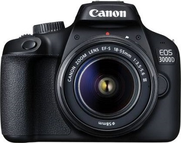 Canon EOS 3000D DSLR Camera Single Kit with 18-55 lens