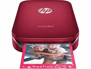 HP Sprocket Z3Z93A Photo Printer  (Red)