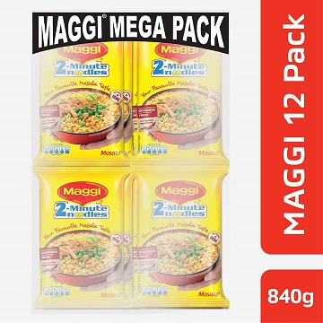 Maggi 2-Minute Noodles Masala, 70g (Pack of 12)