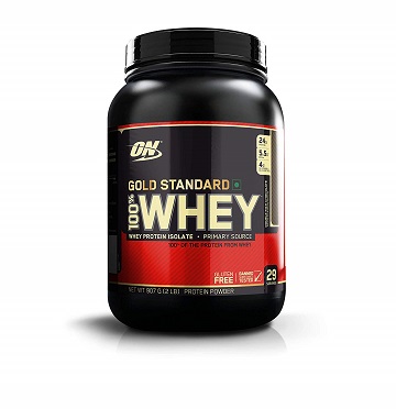 Optimum Nutrition (ON) Gold Standard 100% Whey Protein Powder – 2 lbs, 909 g (Double Rich Chocolate)