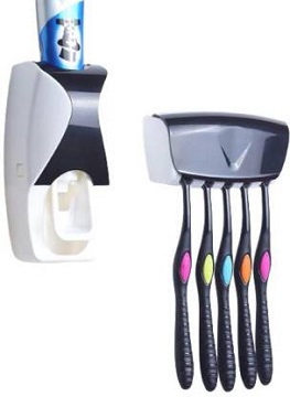 TOOTHPASTE DISPENSER and Toothbrush Holders