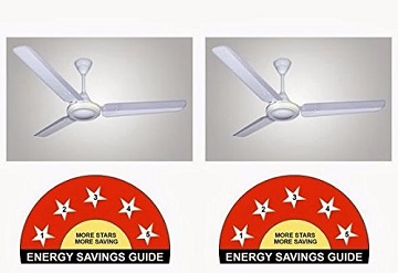 Crompton HS Plus – 5 Star 1200 MM Ceiling Fan (Opal White, Pack of 2)