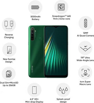 Realme 5i (Forest Green, 64 GB)  (4 GB RAM)