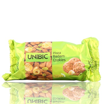 Unibic Cookies, Pista Badam, 75g Carton