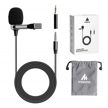 Maono AU-400 Lavalier Microphone (Black)