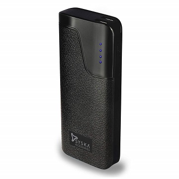 Syska Power Vault100 10000mAH Lithium Ion Black