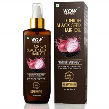 WOW Skin Science Onion Black Seed Hair Oil, 200mL