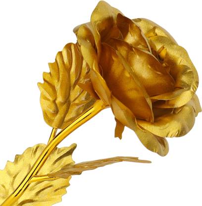 TIED RIBBONS Artificial Gold Rose Gift Set