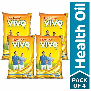 Fortune Vivo Oil, 1 L (Pack of 4)