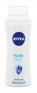 NIVEA Talc, Pure Talcum Powder, 100g