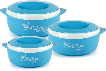 Cello Sapphire Pack of 3 Thermoware Casserole Set