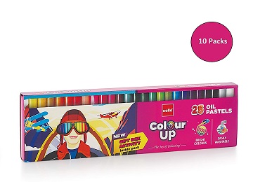 Cello Pens ColourUp Oil Pastels – 10 Packs (25 Shades Each)