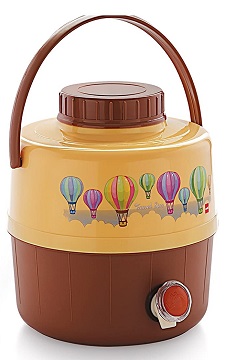 Cello Travel Star Plastic Insulated Water Jug, 20 litres, Beige