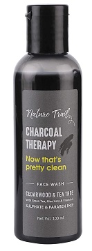 Nature Trail Charcoal Therapy Face Wash – No Sulphate & Paraben-100ML
