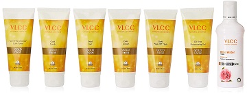 VLCC Gold Facial Kit + Free Rose Water Toner Worth Rs 170 | 300gm + 100ml