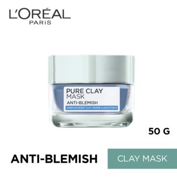 L’Oreal Paris Pure Clay Mask, Anti-Blemish, 50g