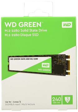 Western Digital WD Green 240 GB M.2 2280 SATA Internal Solid State Drive (WDS240G2G0B)