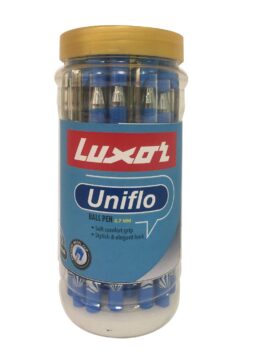 Luxor : uniflo Ball Pen Pack of 25 with Jar