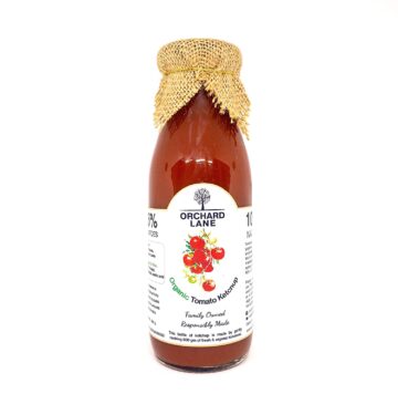 Orchard Lane Organic Ketchup – No Preservatives or Chemicals, Low-Sugar- 350 Grams