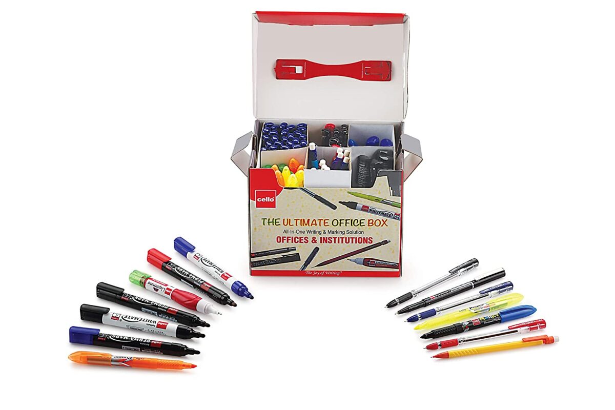 Cello Ultimate Office Box|Office and Home Stationery Combo Pack