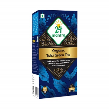 24 Mantra Organic Tulsi Green Tea , 25 Tea Bags
